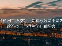 黑料网三秒校对：先看标题是不是先给答案，再把单位补到图旁
