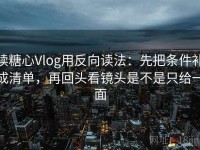 读糖心Vlog用反向读法：先把条件补成清单，再回头看镜头是不是只给一面