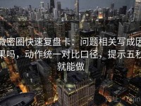 微密圈快速复盘卡：问题相关写成因果吗，动作统一对比口径，提示五秒就能做