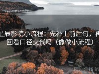 星辰影院小流程：先补上前后句，再回看口径交代吗（像做小流程）