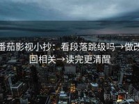 番茄影视小抄：看段落跳级吗→做改回相关→读完更清醒